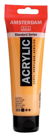 Amsterdam-akryylimaali Standard 253 Gold Yellow