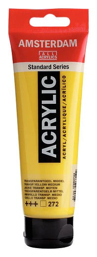 Amsterdam-akryylimaali Standard 272 Transparent Yellow Medium