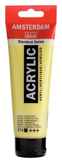 Amsterdam-akryylimaali Standard 274 Nickel Titanium Yellow