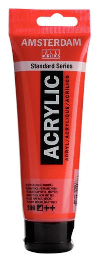 Amsterdam-akryylimaali Standard 396 Naphthol Red Medium