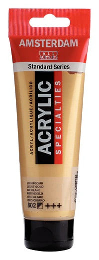 Amsterdam-akryylimaali Standard 802 Light Gold
