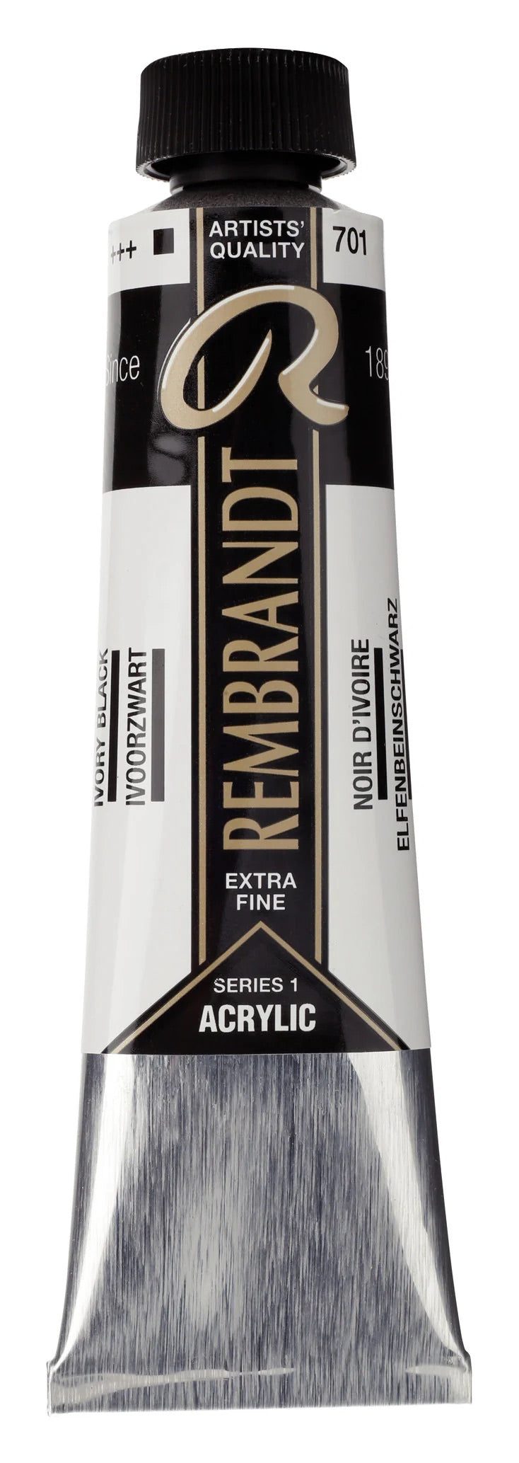 Rembrandt-akryyliväri 701 Ivory Black 40 ml