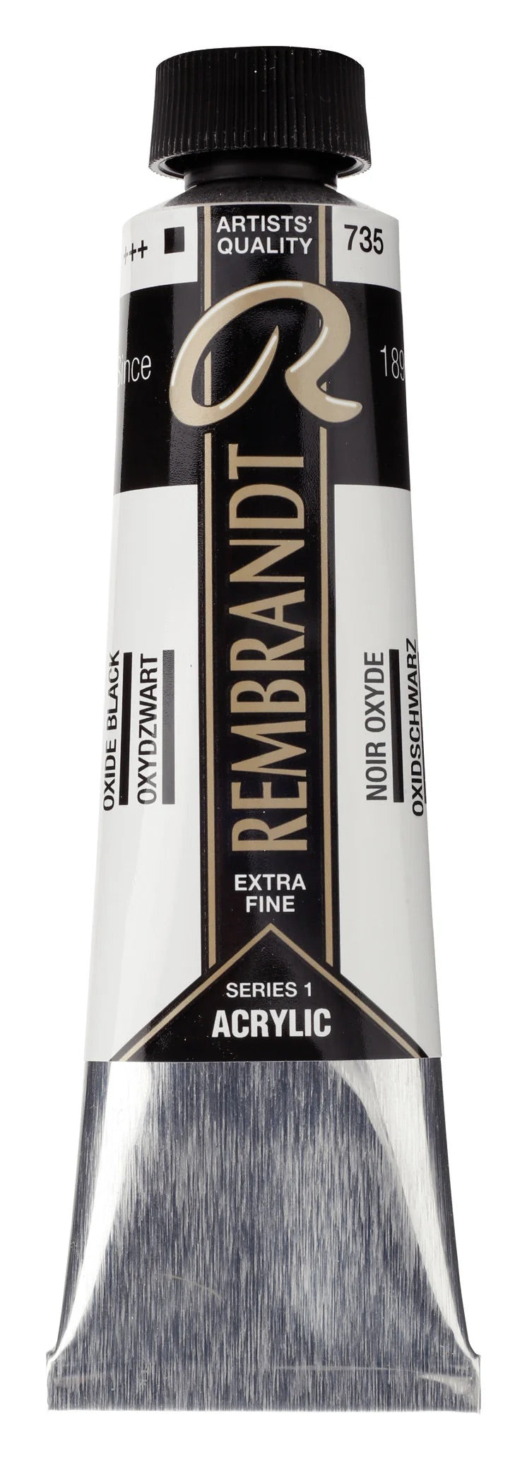 Rembrandt-akryyliväri 735 Oxide Black 40 ml