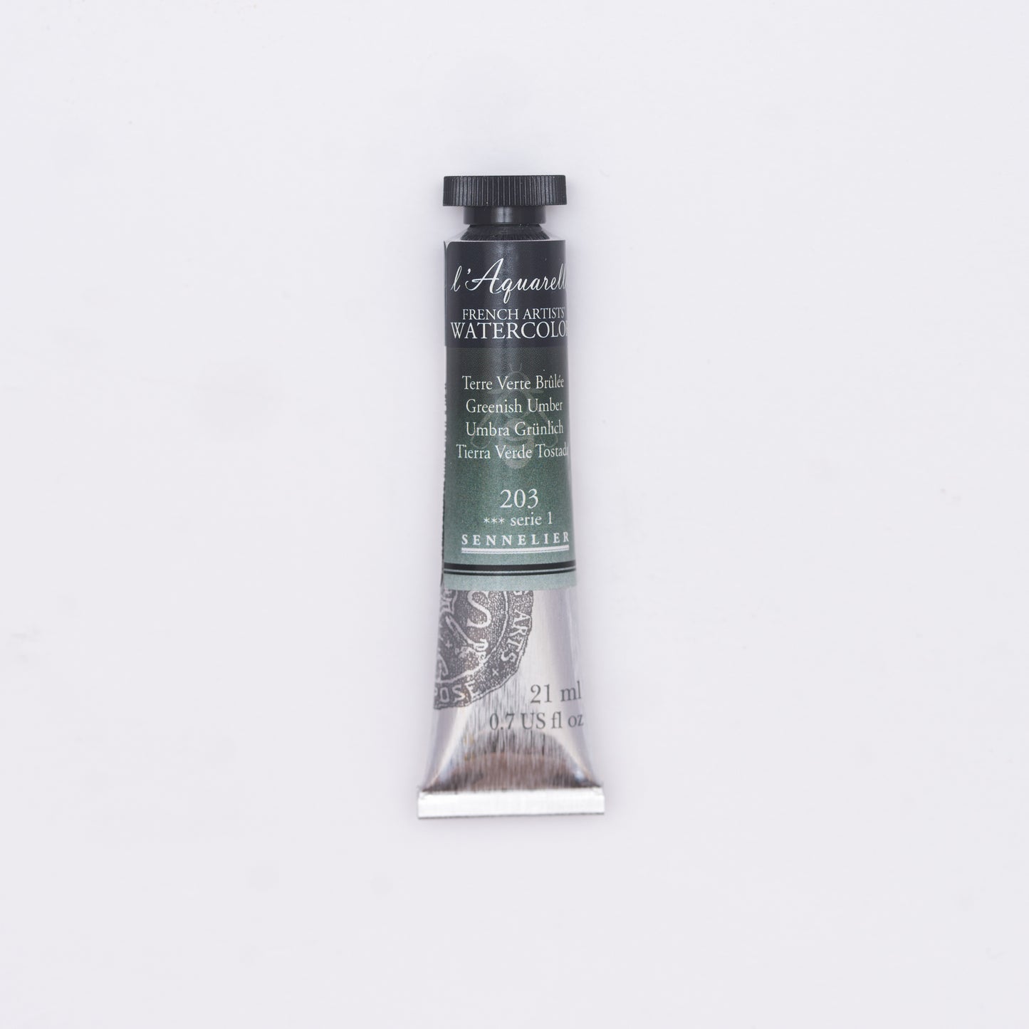 Sennelier-akvarelliväri 203 Greenish Umber 21 ml