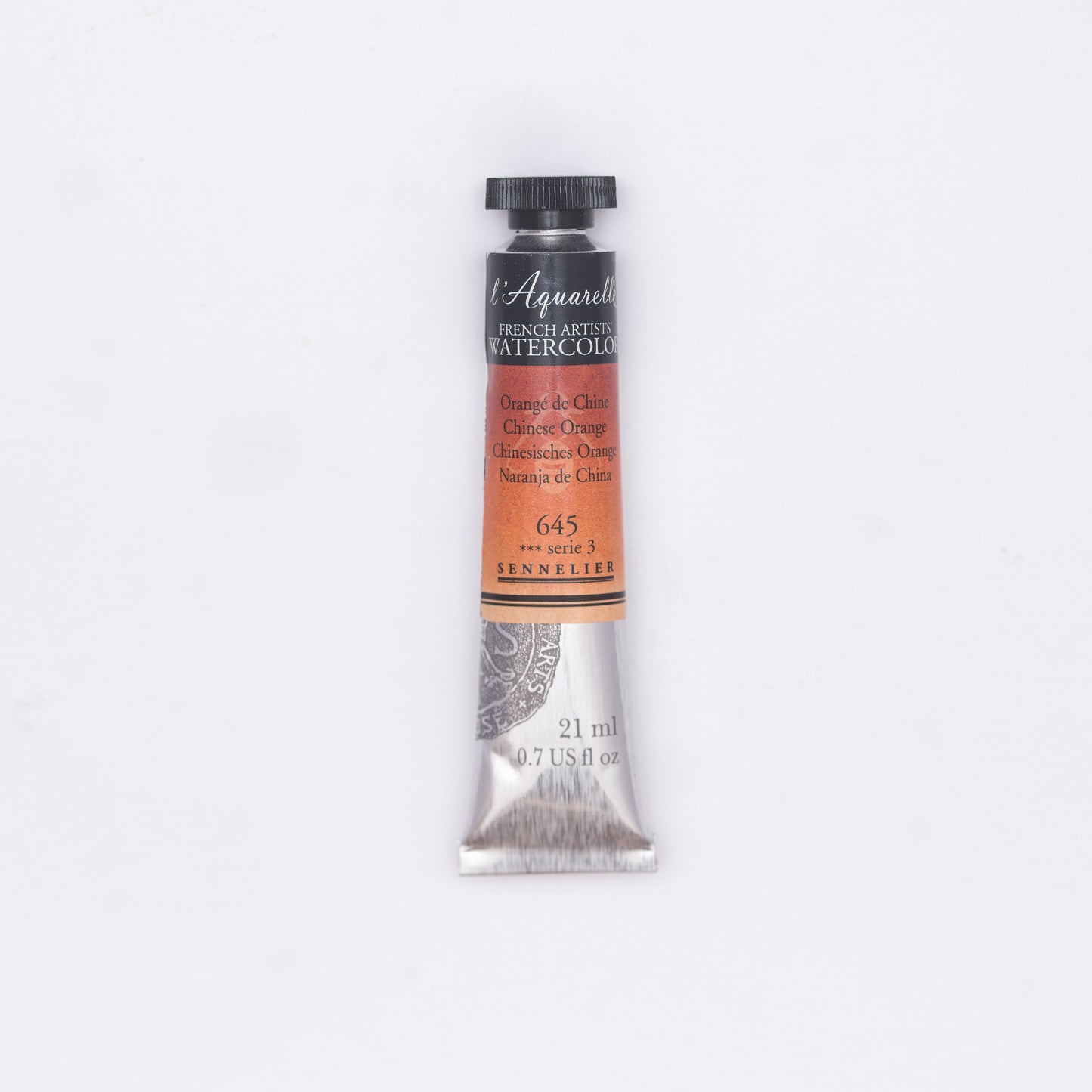 Sennelier-akvarelliväri 645 Chinese Orange 21 ml