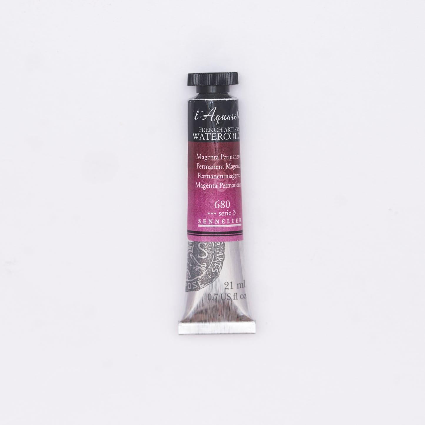 Sennelier-akvarelliväri 680 Permanent Magenta 21 ml