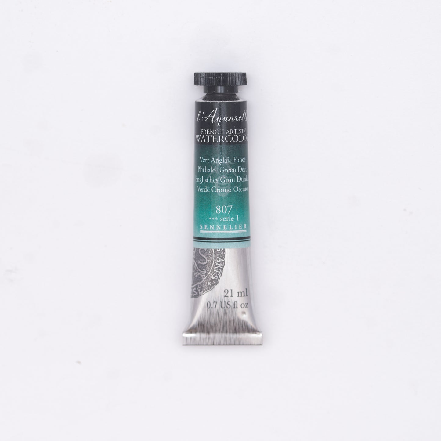 Sennelier-akvarelliväri 807 Phthalocyanine Green Deep 21 ml