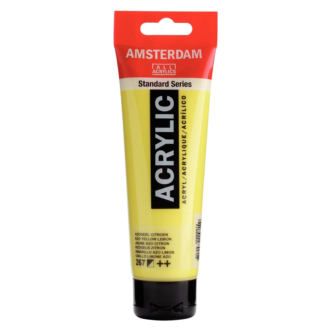 267 Sitruunankeltainen Amsterdam Akryylimaali 120 ml Royal Talens Akryylimaalit 120 ml tuubissa. Amsterdam akryylimaali on hintatietoisen harrastajan valinta. Maalin pohjana on kestävä 100 % akryylihartsi ja maali on saatavilla useissa värisävyissä. Amsterdam akryylimaali kuivuu nopeasti ja on myrkytöntä. Vesiliukoinen ennen kuivumista. Kuivuttuaan vedenkestävä.
