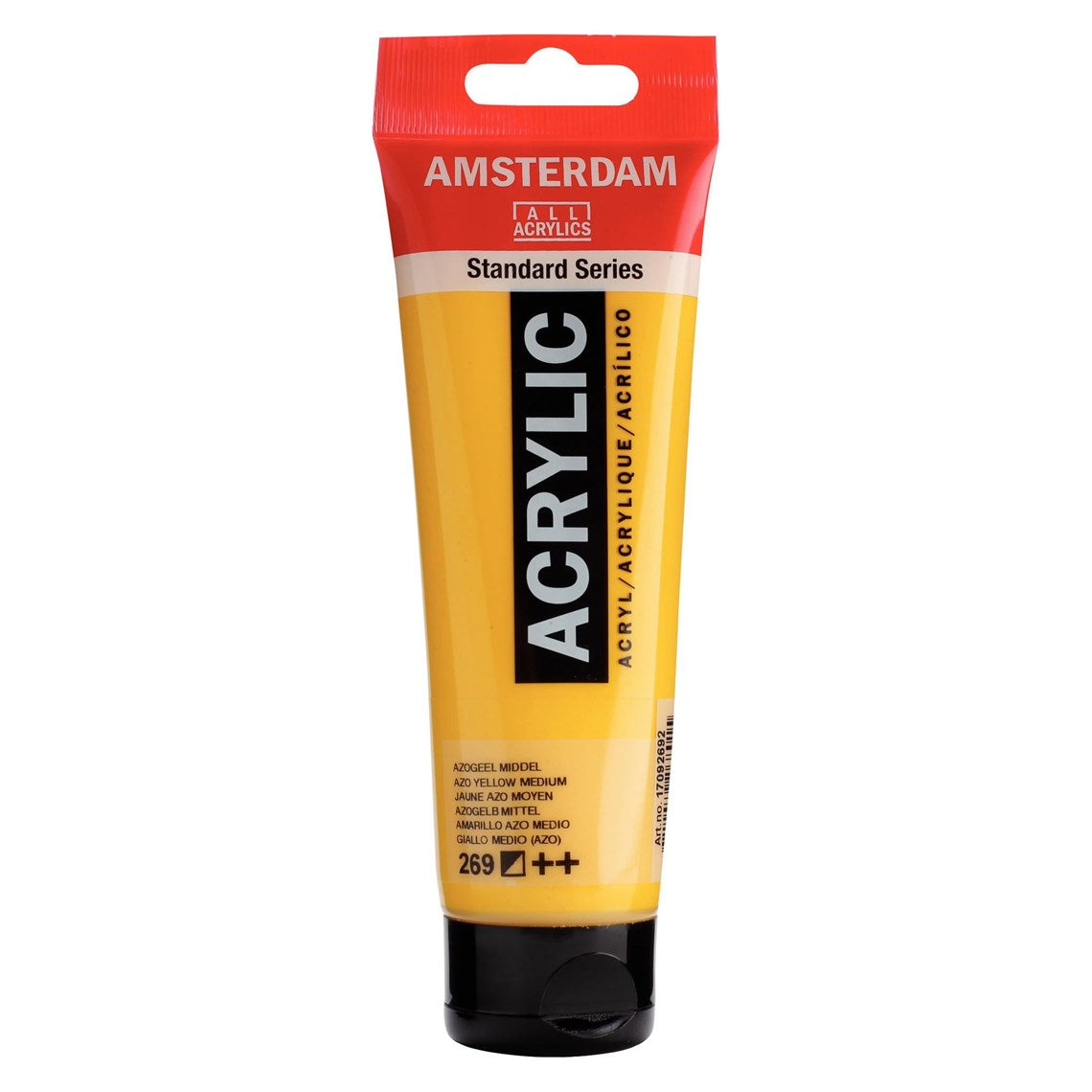 269 Azokeltainen Amsterdam Akryylimaali 120 ml Royal Talens Akryylimaalit 120 ml tuubissa. Amsterdam akryylimaali on hintatietoisen harrastajan valinta. Maalin pohjana on kestävä 100 % akryylihartsi ja maali on saatavilla useissa värisävyissä. Amsterdam akryylimaali kuivuu nopeasti ja on myrkytöntä. Vesiliukoinen ennen kuivumista. Kuivuttuaan vedenkestävä.