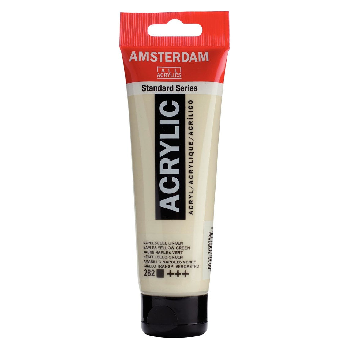 282 Napolinkeltainen vihreä Amsterdam Akryylimaali 120 ml Royal Talens Akryylimaalit 120 ml tuubissa. Amsterdam akryylimaali on hintatietoisen harrastajan valinta. Maalin pohjana on kestävä 100 % akryylihartsi ja maali on saatavilla useissa värisävyissä. Amsterdam akryylimaali kuivuu nopeasti ja on myrkytöntä. Vesiliukoinen ennen kuivumista. Kuivuttuaan vedenkestävä.