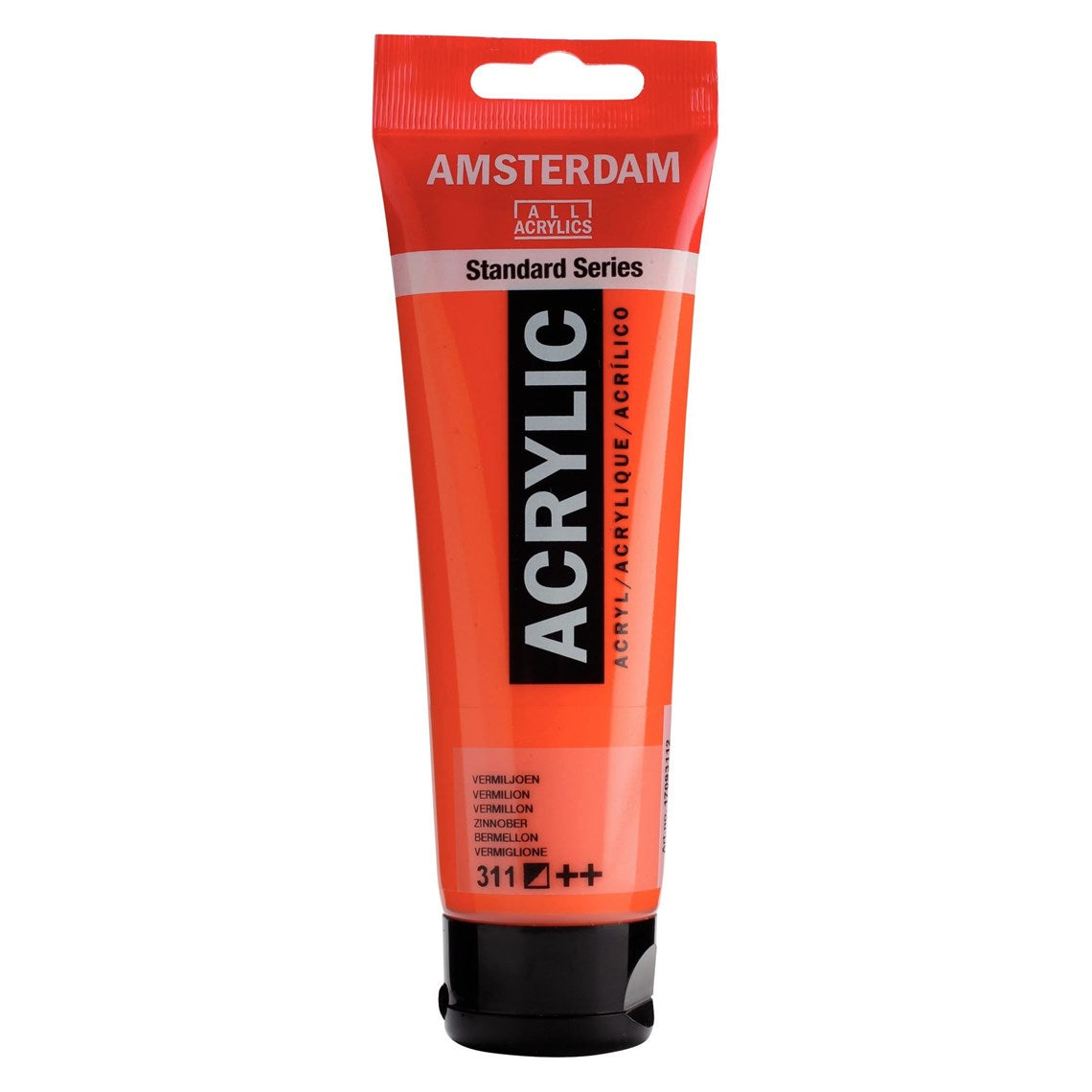 311 Vermilion Amsterdam Akryylimaali 120 ml Royal Talens Akryylimaalit 120 ml tuubissa. Amsterdam akryylimaali on hintatietoisen harrastajan valinta. Maalin pohjana on kestävä 100 % akryylihartsi ja maali on saatavilla useissa värisävyissä. Amsterdam akryylimaali kuivuu nopeasti ja on myrkytöntä. Vesiliukoinen ennen kuivumista. Kuivuttuaan vedenkestävä.