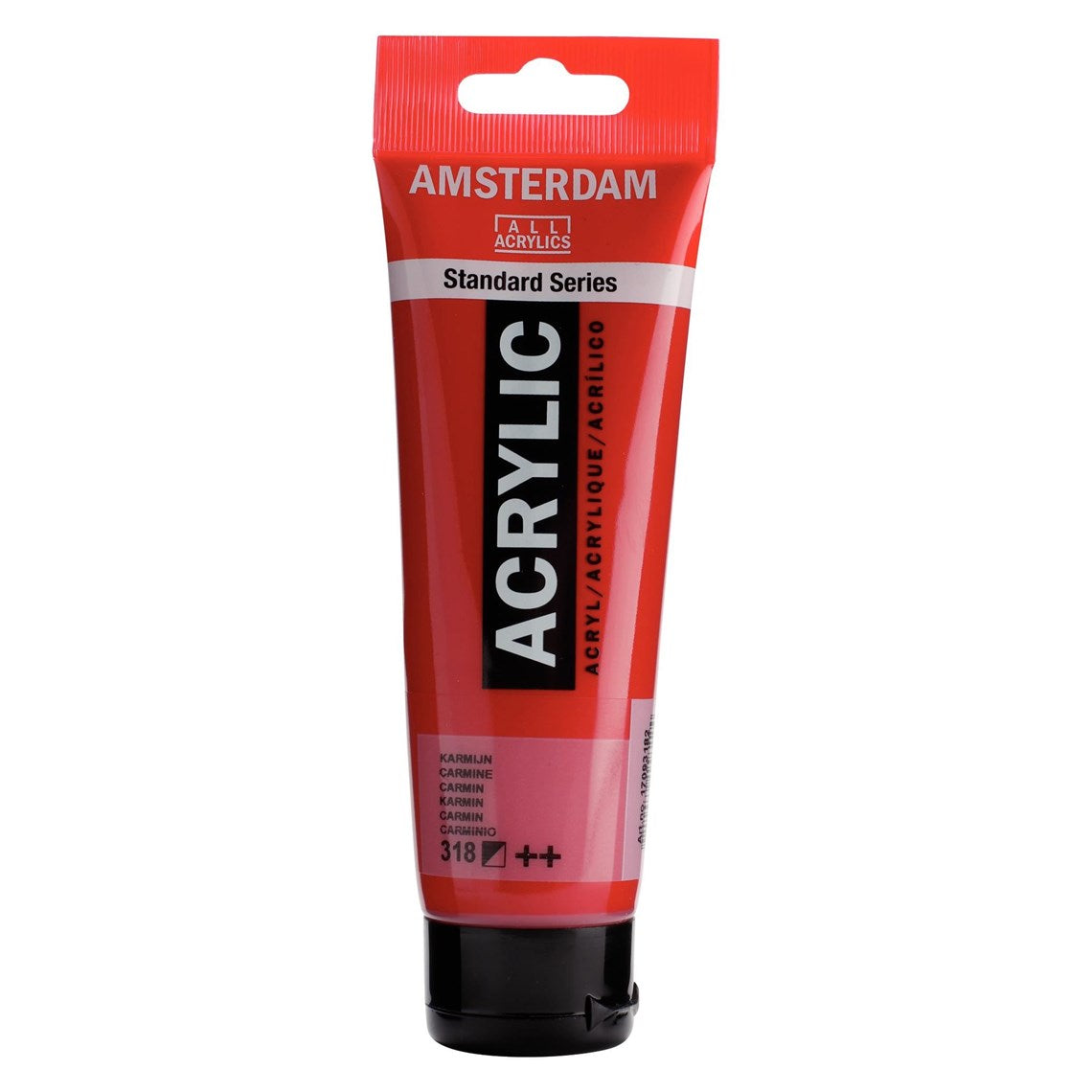318 Karmiini Amsterdam Akryylimaali 120 ml Royal Talens Akryylimaalit 120 ml tuubissa. Amsterdam akryylimaali on hintatietoisen harrastajan valinta. Maalin pohjana on kestävä 100 % akryylihartsi ja maali on saatavilla useissa värisävyissä. Amsterdam akryylimaali kuivuu nopeasti ja on myrkytöntä. Vesiliukoinen ennen kuivumista. Kuivuttuaan vedenkestävä.