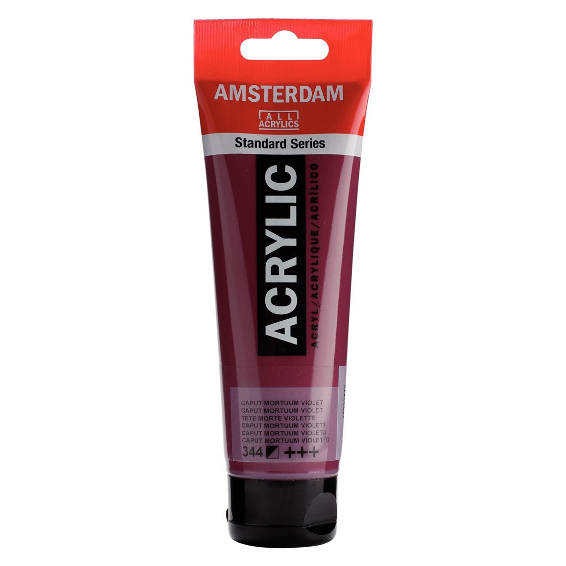 344 Caput Mortuum Violetti Amsterdam Akryylimaali 120 ml Royal Talens Akryylimaalit 120 ml tuubissa. Amsterdam akryylimaali on hintatietoisen harrastajan valinta. Maalin pohjana on kestävä 100 % akryylihartsi ja maali on saatavilla useissa värisävyissä. Amsterdam akryylimaali kuivuu nopeasti ja on myrkytöntä. Vesiliukoinen ennen kuivumista. Kuivuttuaan vedenkestävä.