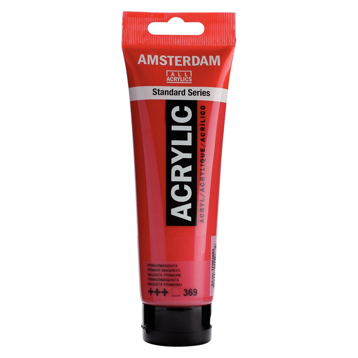 369 Primaari Magenta Amsterdam Akryylimaali 120 ml Royal Talens Akryylimaalit 120 ml tuubissa. Amsterdam akryylimaali on hintatietoisen harrastajan valinta. Maalin pohjana on kestävä 100 % akryylihartsi ja maali on saatavilla useissa värisävyissä. Amsterdam akryylimaali kuivuu nopeasti ja on myrkytöntä. Vesiliukoinen ennen kuivumista. Kuivuttuaan vedenkestävä.