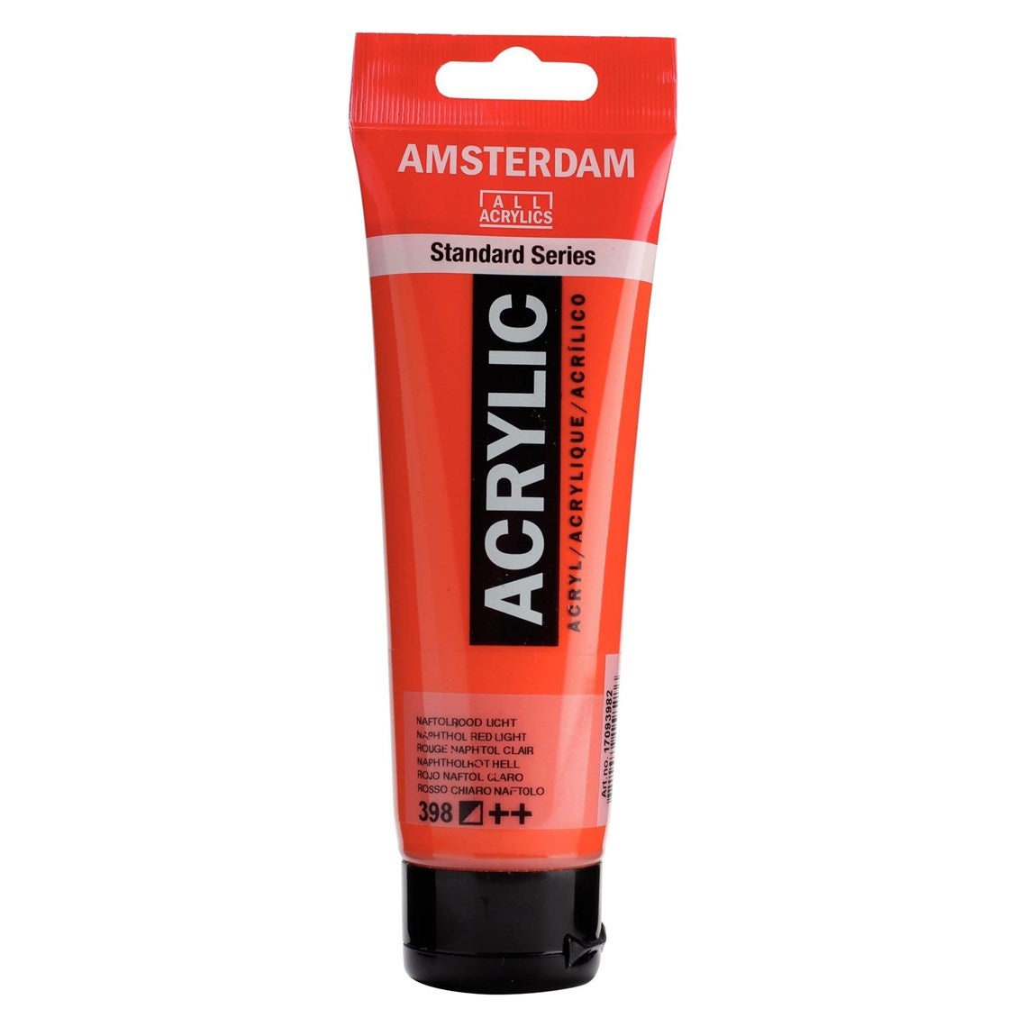 398 Naftolpunainen vaalea Amsterdam Akryylimaali 120 ml Royal Talens Akryylimaalit 120 ml tuubissa. Amsterdam akryylimaali on hintatietoisen harrastajan valinta. Maalin pohjana on kestävä 100 % akryylihartsi ja maali on saatavilla useissa värisävyissä. Amsterdam akryylimaali kuivuu nopeasti ja on myrkytöntä. Vesiliukoinen ennen kuivumista. Kuivuttuaan vedenkestävä.