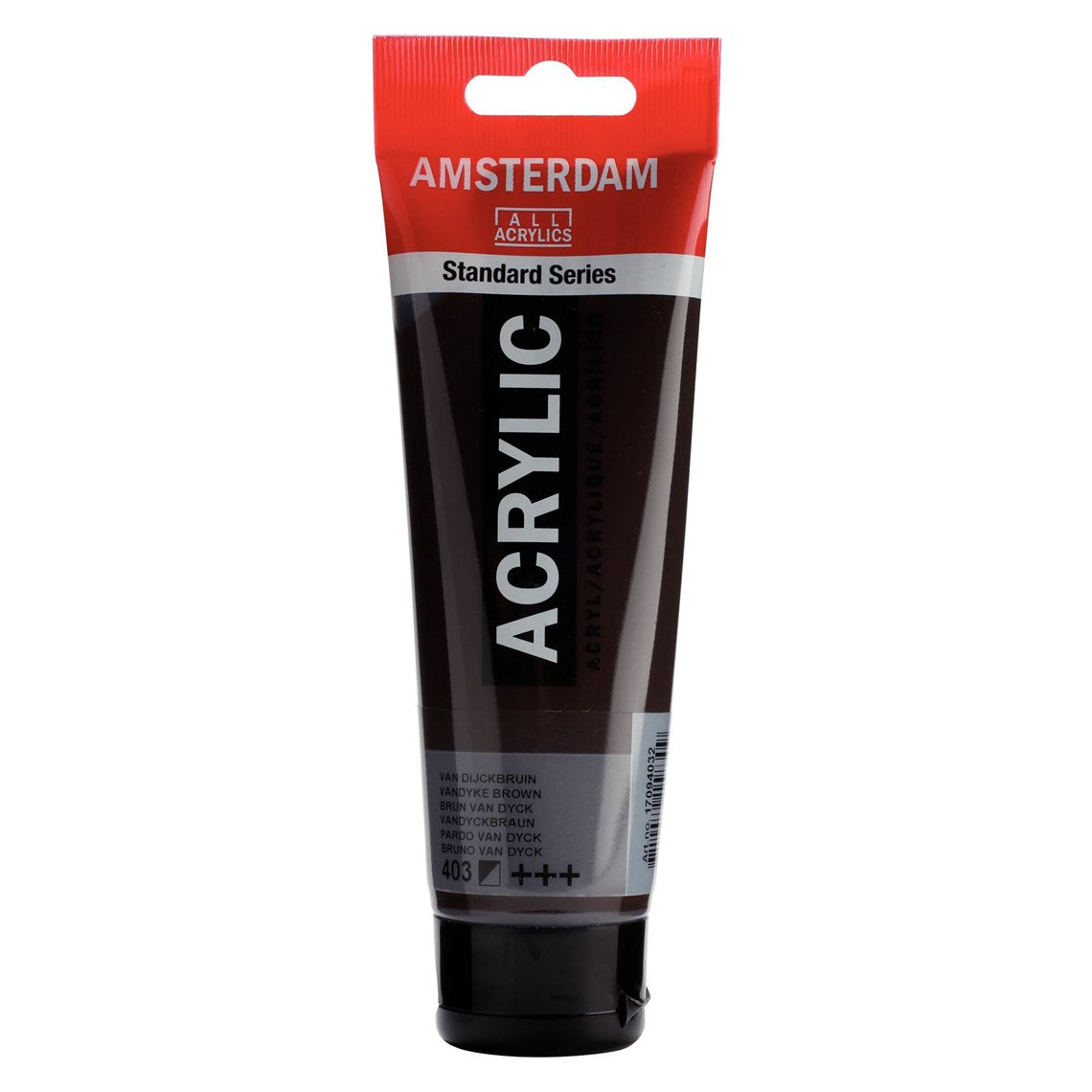 403 Van Dyck ruskea Amsterdam Akryylimaali 120 ml Royal Talens Akryylimaalit 120 ml tuubissa. Amsterdam akryylimaali on hintatietoisen harrastajan valinta. Maalin pohjana on kestävä 100 % akryylihartsi ja maali on saatavilla useissa värisävyissä. Amsterdam akryylimaali kuivuu nopeasti ja on myrkytöntä. Vesiliukoinen ennen kuivumista. Kuivuttuaan vedenkestävä.