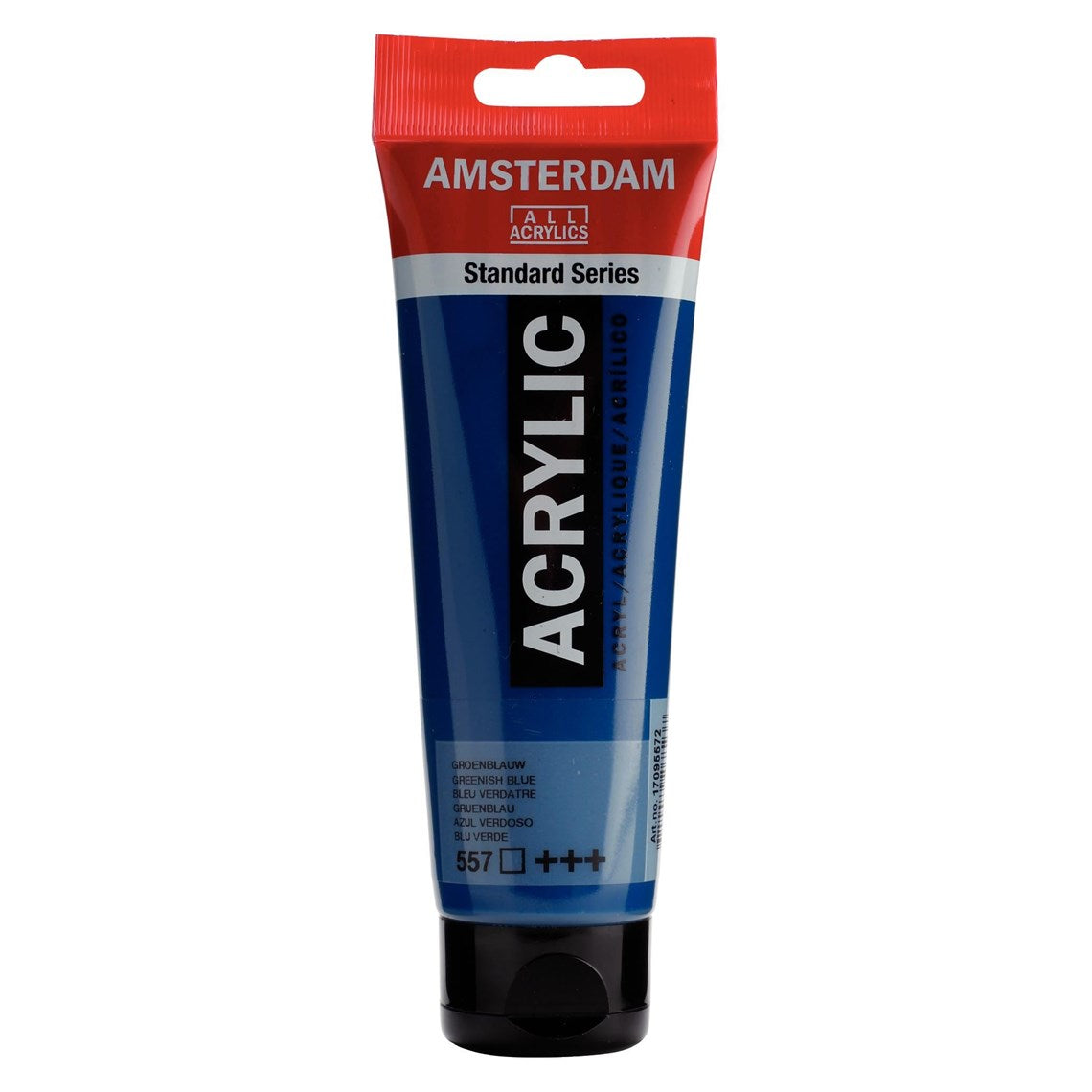 557 Sinivihreä Amsterdam Akryylimaali 120 ml Royal Talens Akryylimaalit 120 ml tuubissa. Amsterdam akryylimaali on hintatietoisen harrastajan valinta. Maalin pohjana on kestävä 100 % akryylihartsi ja maali on saatavilla useissa värisävyissä. Amsterdam akryylimaali kuivuu nopeasti ja on myrkytöntä. Vesiliukoinen ennen kuivumista. Kuivuttuaan vedenkestävä.