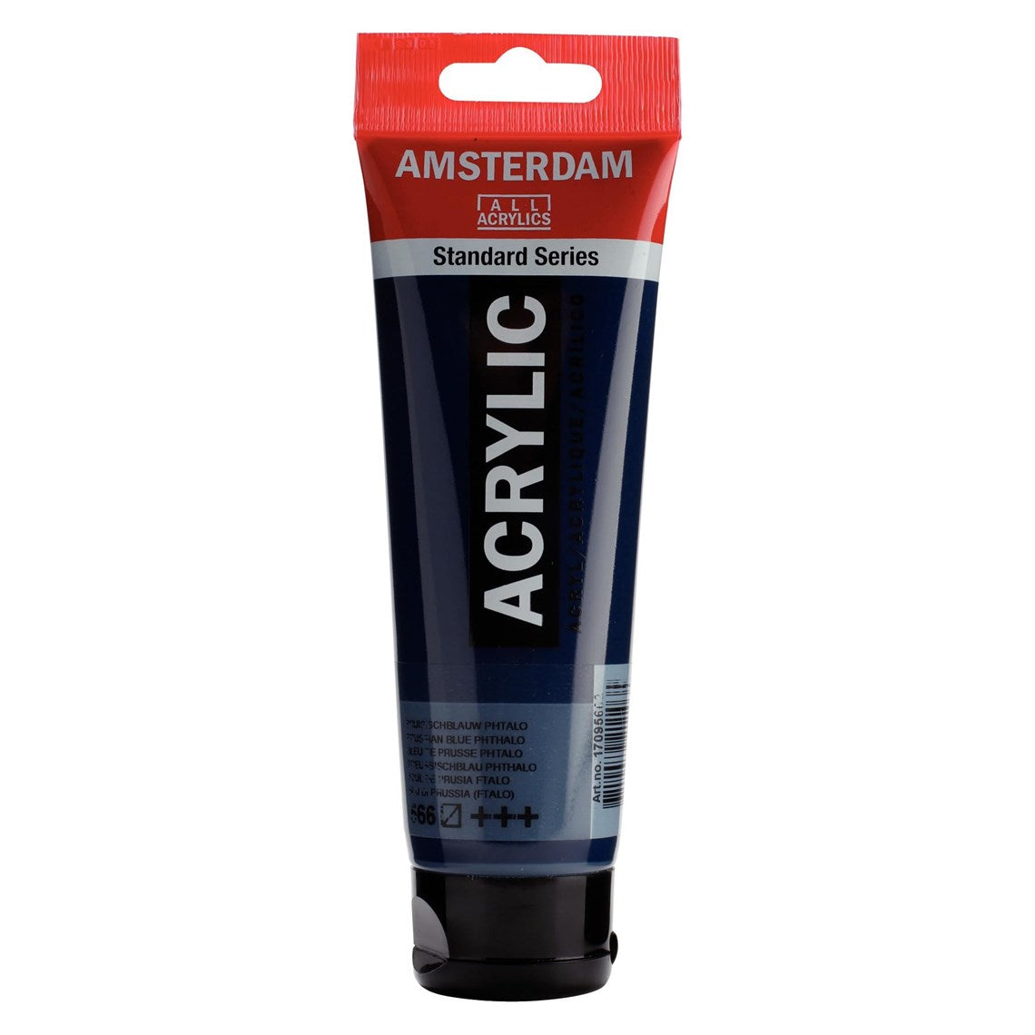 566 Preussinsininen Amsterdam Akryylimaali 120 ml Royal Talens Akryylimaalit 120 ml tuubissa. Amsterdam akryylimaali on hintatietoisen harrastajan valinta. Maalin pohjana on kestävä 100 % akryylihartsi ja maali on saatavilla useissa värisävyissä. Amsterdam akryylimaali kuivuu nopeasti ja on myrkytöntä. Vesiliukoinen ennen kuivumista. Kuivuttuaan vedenkestävä.