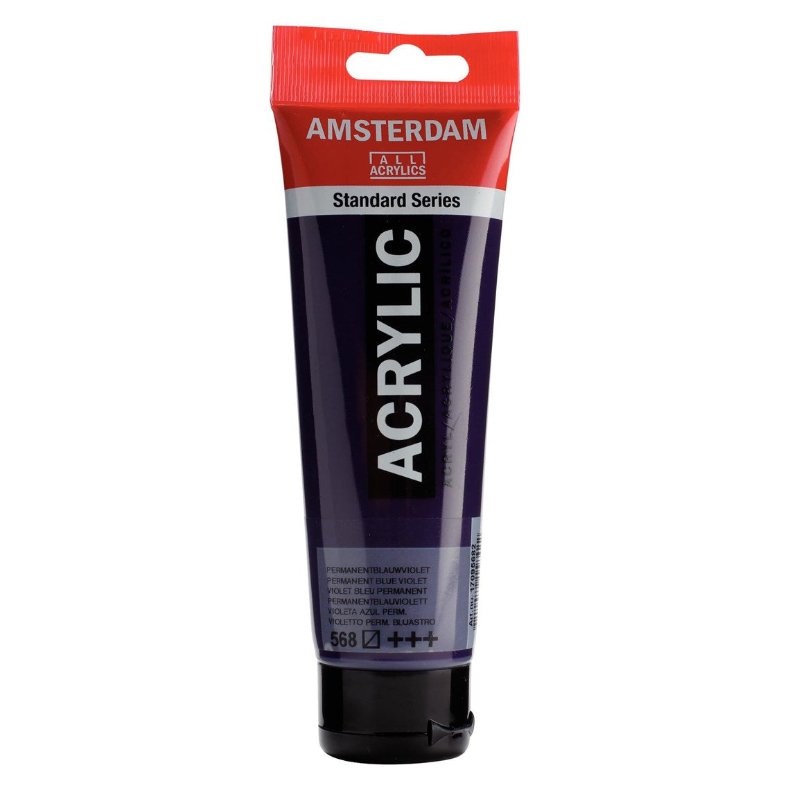 568 Sinivioletti Amsterdam Akryylimaali 120 ml Royal Talens Akryylimaalit 120 ml tuubissa. Amsterdam akryylimaali on hintatietoisen harrastajan valinta. Maalin pohjana on kestävä 100 % akryylihartsi ja maali on saatavilla useissa värisävyissä. Amsterdam akryylimaali kuivuu nopeasti ja on myrkytöntä. Vesiliukoinen ennen kuivumista. Kuivuttuaan vedenkestävä.