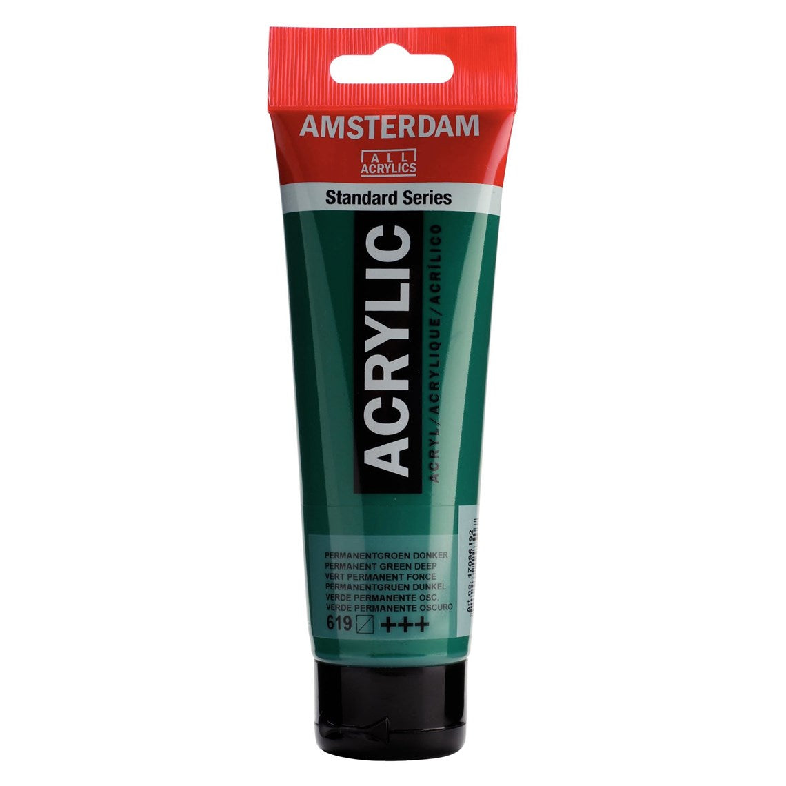 619 Permanentvihreä tumma Amsterdam Akryylimaali 120 ml Royal Talens Akryylimaalit 120 ml tuubissa. Amsterdam akryylimaali on hintatietoisen harrastajan valinta. Maalin pohjana on kestävä 100 % akryylihartsi ja maali on saatavilla useissa värisävyissä. Amsterdam akryylimaali kuivuu nopeasti ja on myrkytöntä. Vesiliukoinen ennen kuivumista. Kuivuttuaan vedenkestävä.