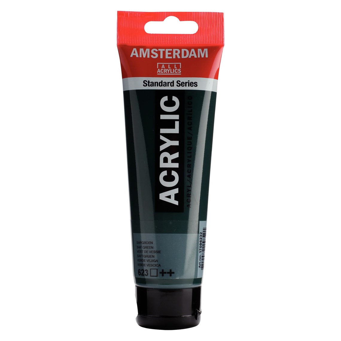 623 Sapenvihreä Amsterdam Akryylimaali 120 ml Royal Talens Akryylimaalit 120 ml tuubissa. Amsterdam akryylimaali on hintatietoisen harrastajan valinta. Maalin pohjana on kestävä 100 % akryylihartsi ja maali on saatavilla useissa värisävyissä. Amsterdam akryylimaali kuivuu nopeasti ja on myrkytöntä. Vesiliukoinen ennen kuivumista. Kuivuttuaan vedenkestävä.