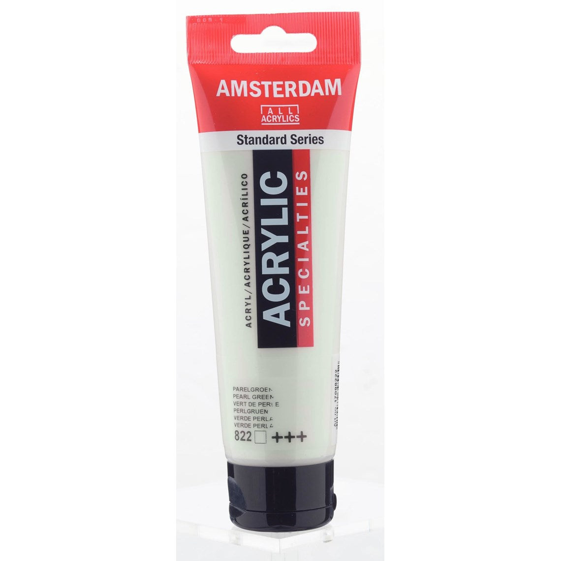 822 Helmivihreä Amsterdam Akryylimaali 120 ml Royal Talens Akryylimaalit 120 ml tuubissa. Amsterdam akryylimaali on hintatietoisen harrastajan valinta. Maalin pohjana on kestävä 100 % akryylihartsi ja maali on saatavilla useissa värisävyissä. Amsterdam akryylimaali kuivuu nopeasti ja on myrkytöntä. Vesiliukoinen ennen kuivumista. Kuivuttuaan vedenkestävä.