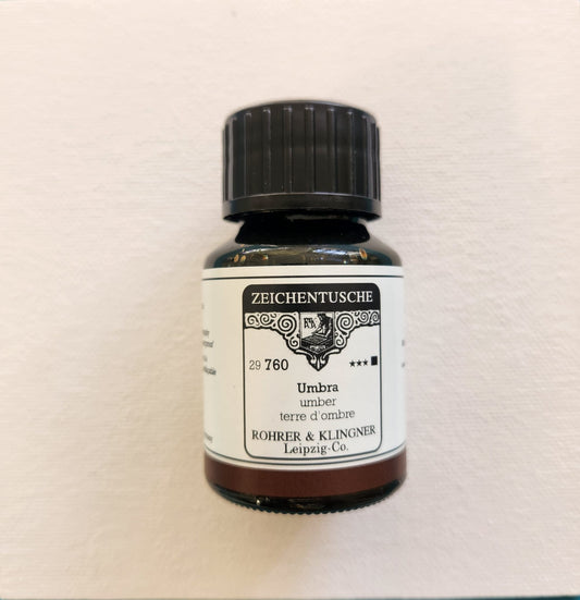 Rohrer & Klingner kalligrafia-/akryylimuste 760 Umber