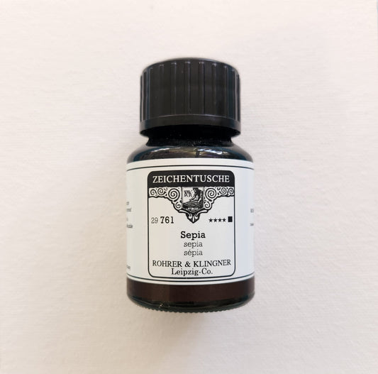 Rohrer & Klingner kalligrafia-/akryylimuste 761 Sepia