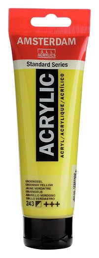 Amsterdam-akryylimaali Standard 243 Greenish Yellow