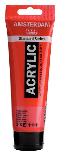 Amsterdam-akryylimaali Standard 315 Pyrrole Red