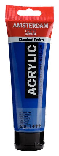 Amsterdam-akryylimaali Standard 570 Phthalo Blue