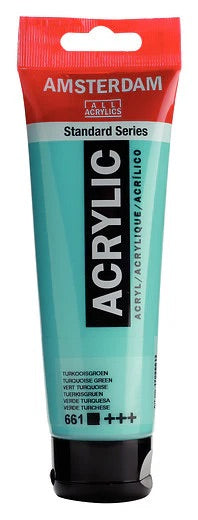Amsterdam-akryylimaali Standard 661 Turquoise Green