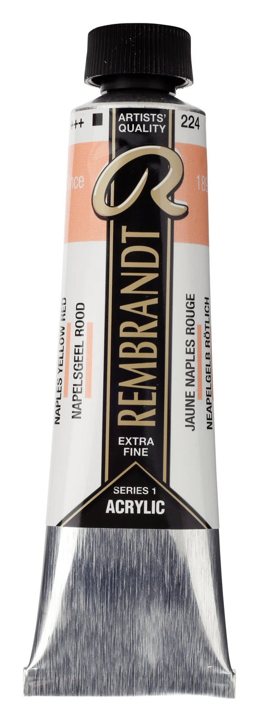 Rembrandt-akryyliväri 224 Naples Yellow Red 40 ml