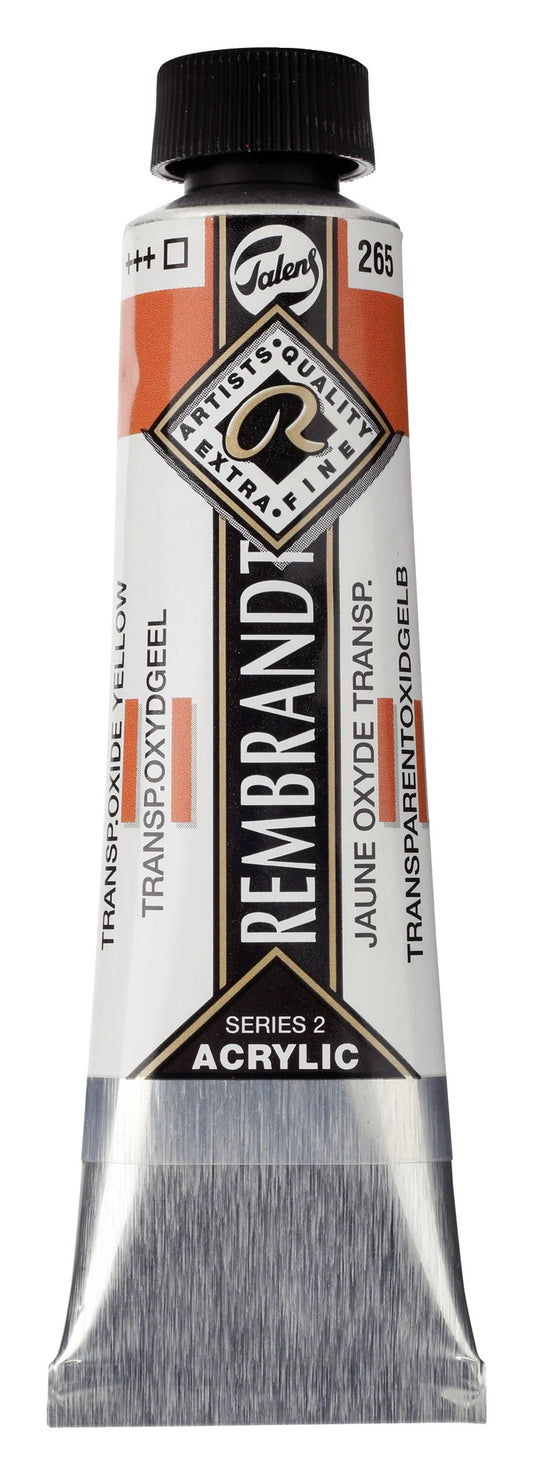 Rembrandt-akryyliväri 265 Transparent Oxide Yellow 40 ml