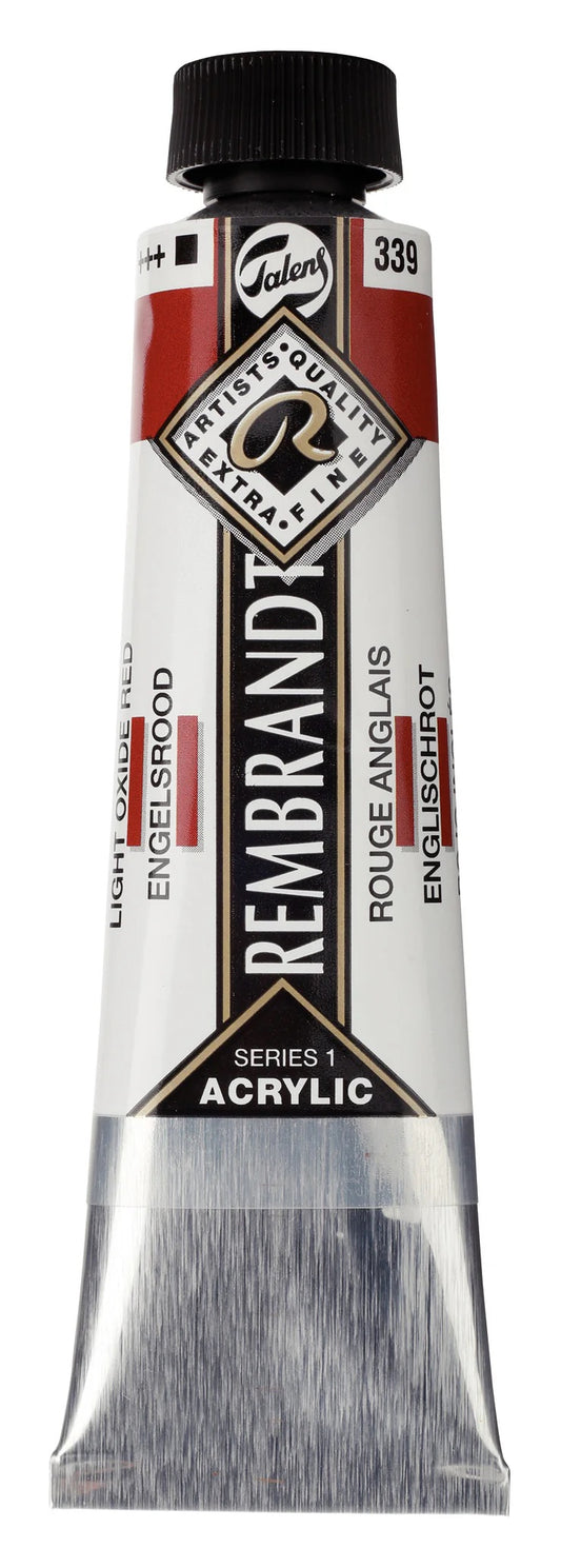 Rembrandt-akryyliväri 339 Light Oxide Red 40 ml