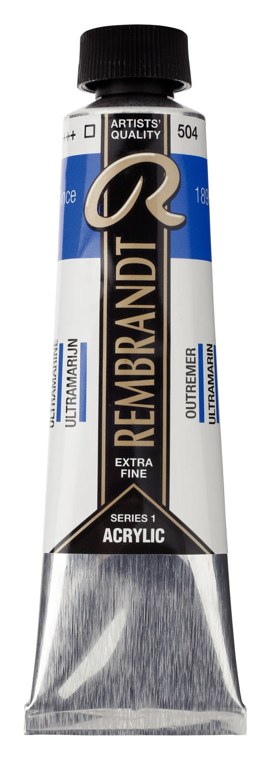 Rembrandt-akryyliväri 504 Ultramarine 40 ml