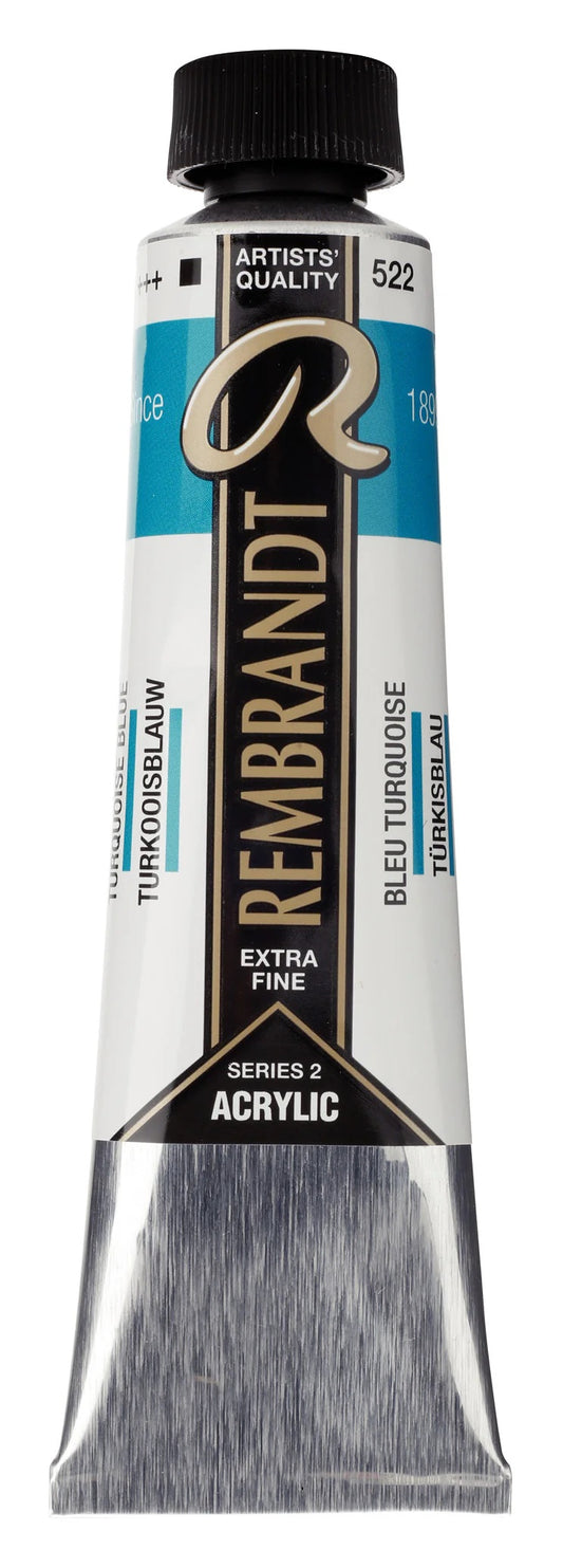 Rembrandt-akryyliväri 522 Turquoise Blue 40 ml