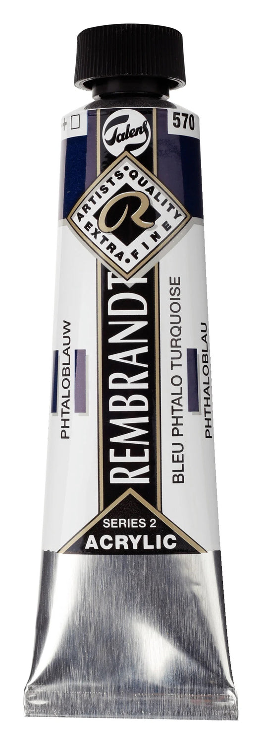 Rembrandt-akryyliväri 570 Phthalo Blue 40 ml
