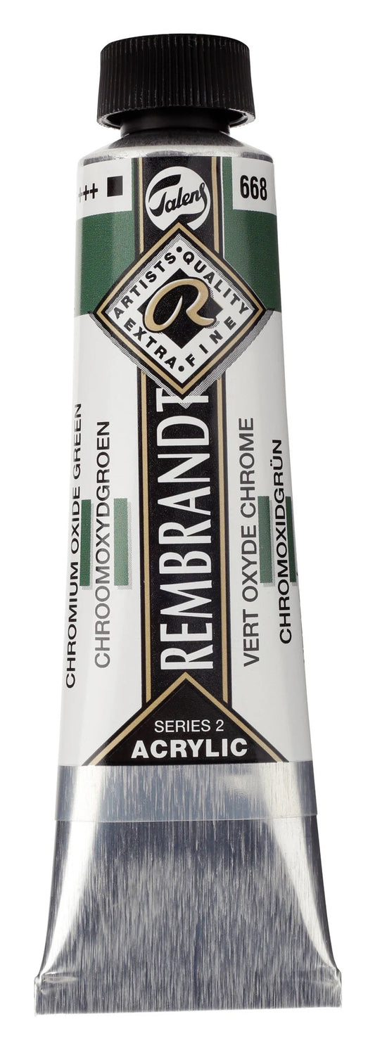 Rembrandt-akryyliväri 668 Chromium Oxide Green 40 ml