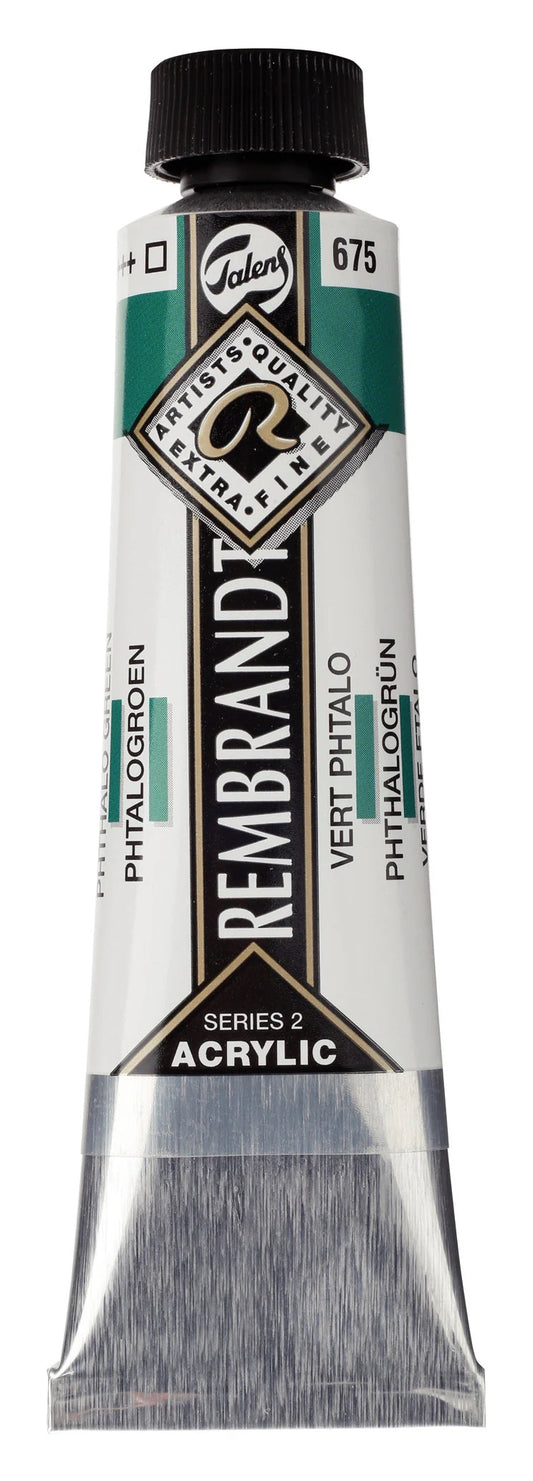 Rembrandt-akryyliväri 675 Phthalo Green 40 ml