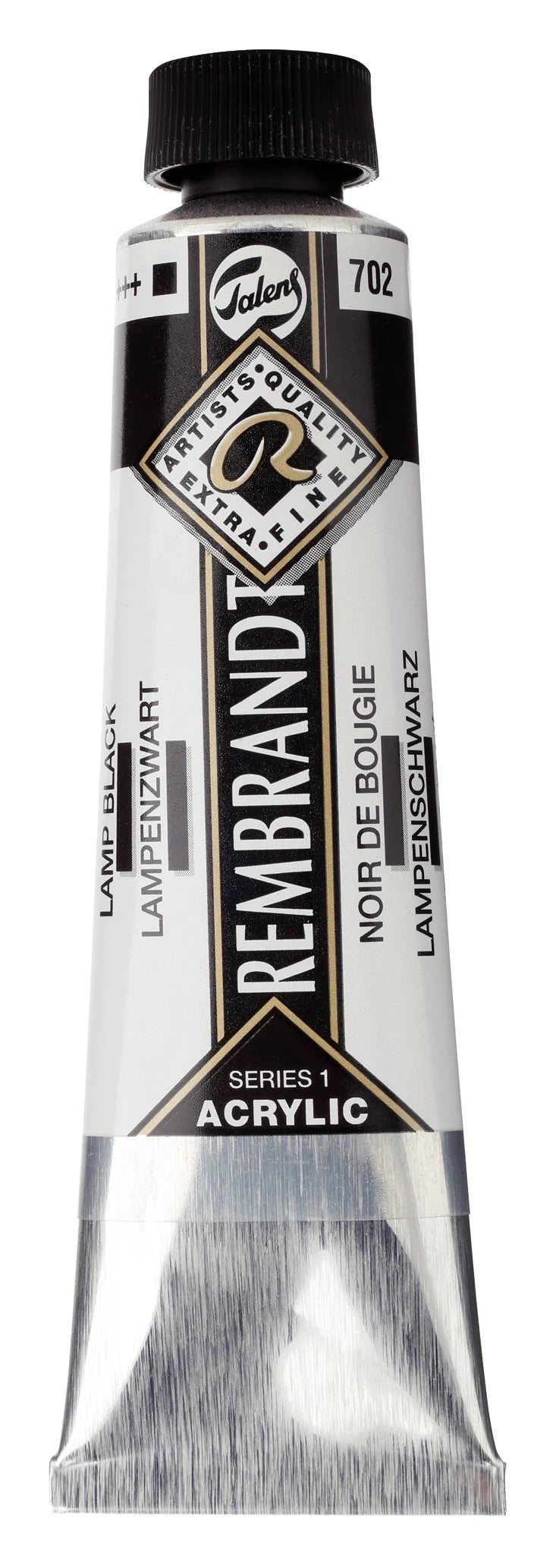 Rembrandt-akryyliväri 702 Lamp Black 40 ml