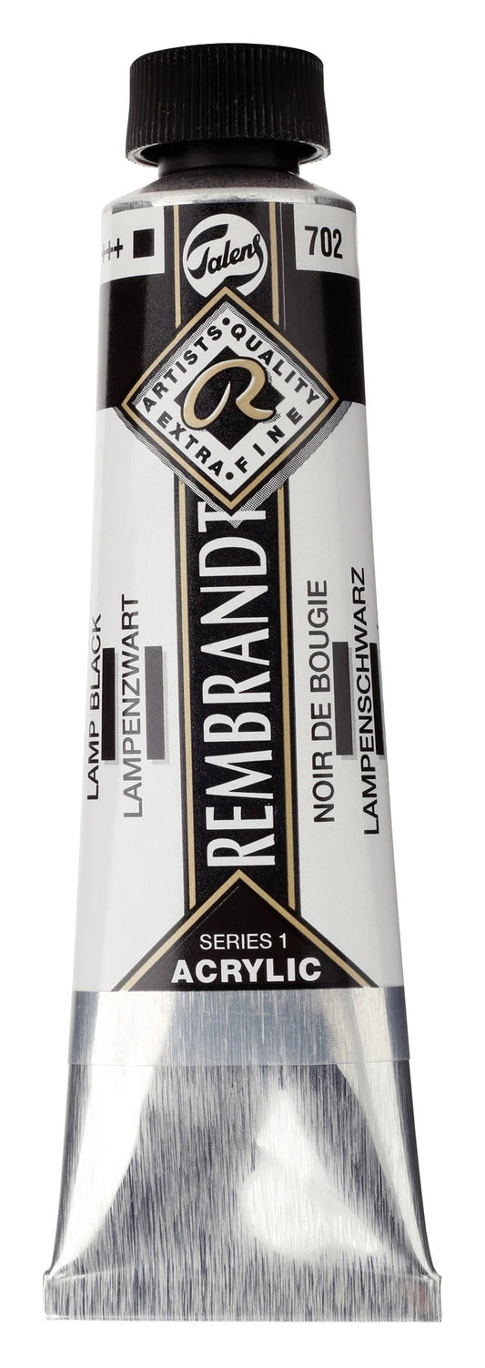 Rembrandt-akryyliväri 702 Lamp Black 40 ml