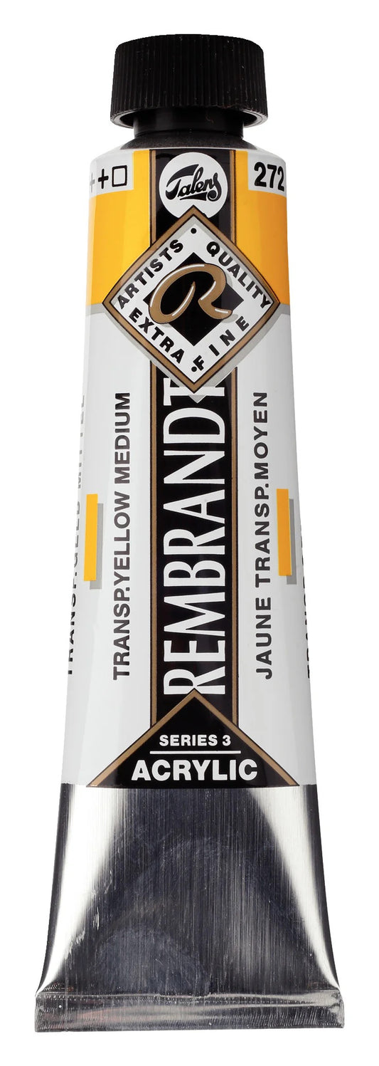 Rembrandt-akryyliväri 272 Transparent Yellow Medium 40 ml