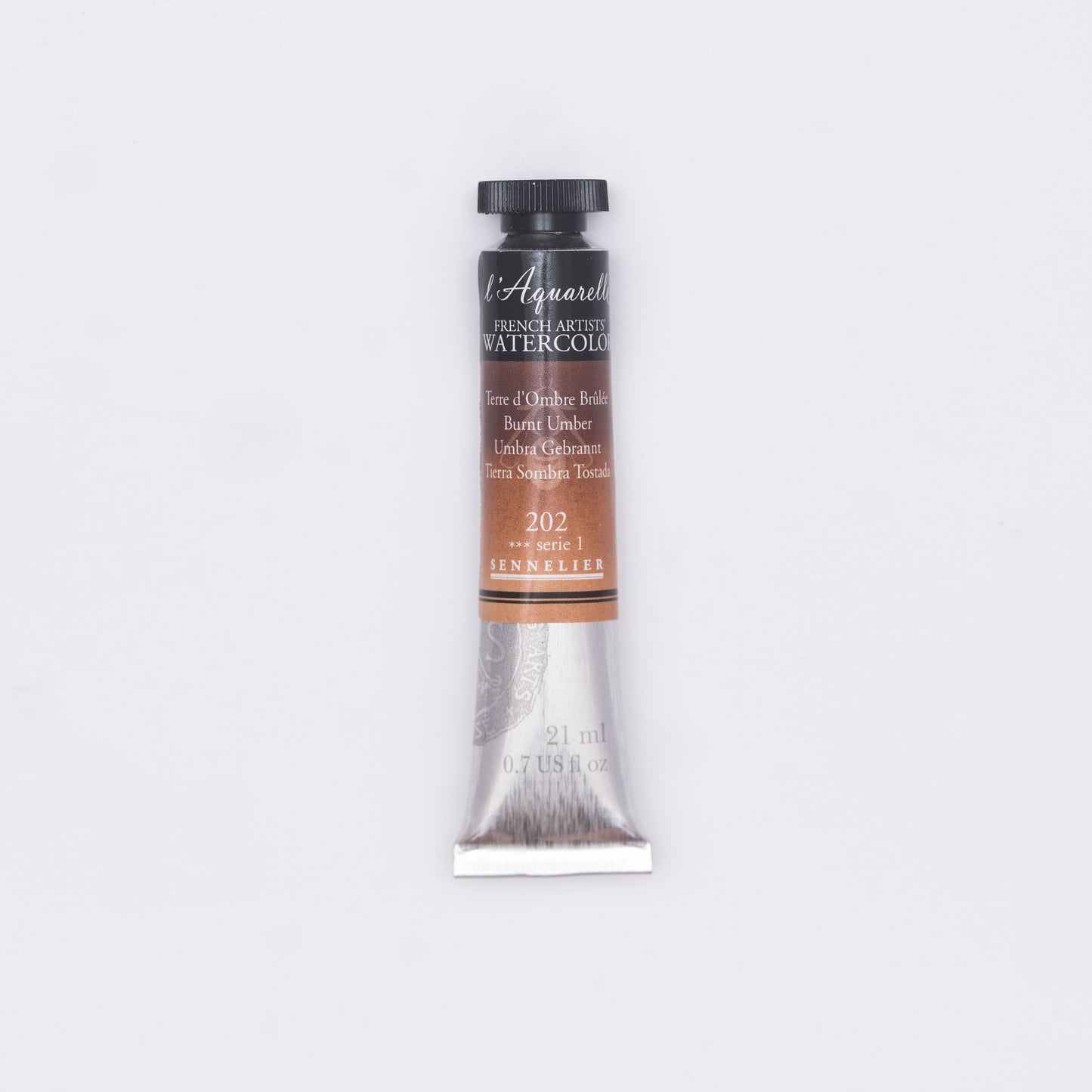 Sennelier-akvarelliväri 202 Burnt Umber 21 ml