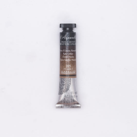 Sennelier-akvarelliväri 205 Raw Umber 21 ml