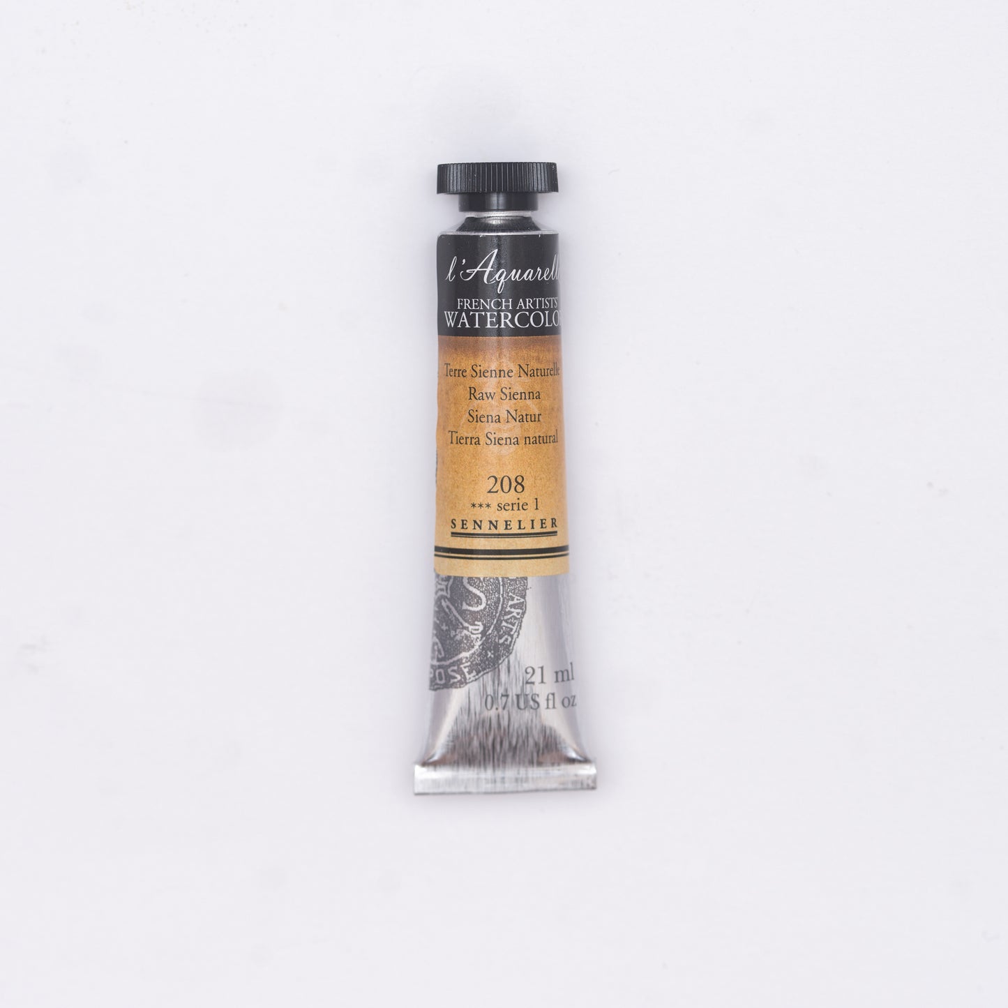 Sennelier-akvarelliväri 208 Raw Sienna 21 ml