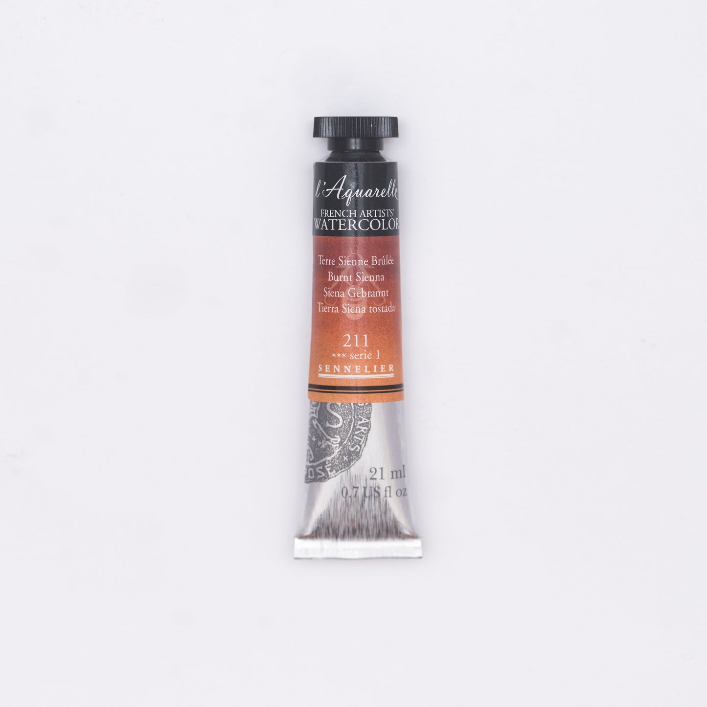 Sennelier-akvarelliväri 211 Burnt Sienna 21 ml