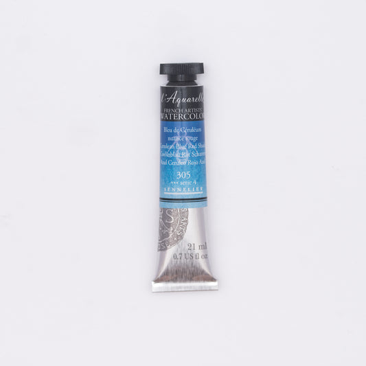 Sennelier-akvarelliväri 305 Cerulean Blue Red Shade 21 ml