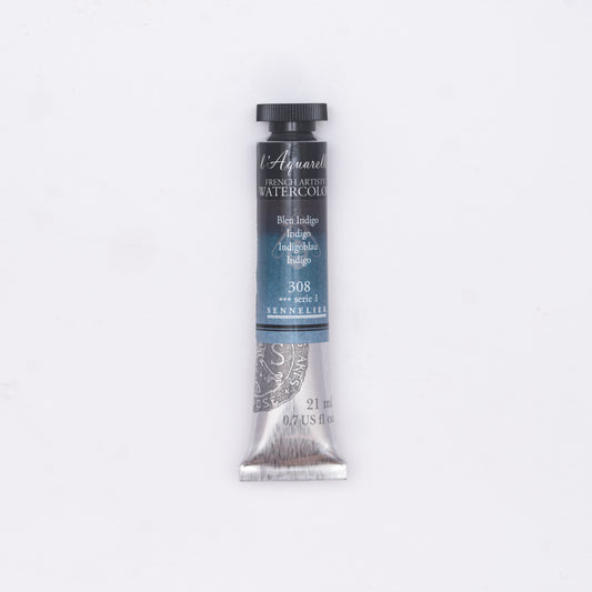 Sennelier-akvarelliväri 308 Indigo 21 ml