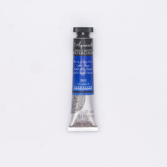 Sennelier-akvarelliväri 309 Cobalt Deep 21 ml